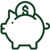 Ícono de ahorro